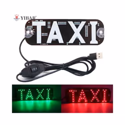 Taxi Light,Dual Colors Taxi LED Sign Decor, 2 Color Changeable Taxi LED