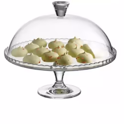 Pasabahce Clear Glass Cake Plate, Cupcake Display Footed With Dome Lid - Additional view 4