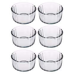 Pasabahce Glass Souffle Dessert Bowls Ovenware - 6