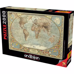 Anatolian World Map Jigsaw puzzle 2000 pc(s) Maps