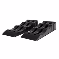 OMAC Multi-Leveling Ramps for RV Trailer Camper - Car Wheel Chocks Stabilizing 6000 Pounds 2 Pieces