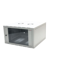 LogiLink W06E66G rack cabinet 6U Wall mounted rack Grey