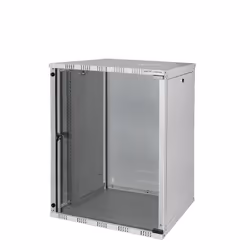 LogiLink W15B54G, Wall mounted rack, 15U, 50 kg, 21 kg, Grey