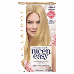 Clairol Nice' n Easy Permanent Hair Dye Extra 10 Light Blonde