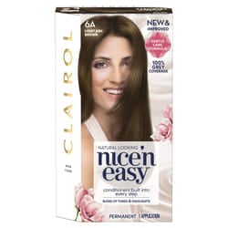 Clairol Nice' n Easy Permanent Hair Dye 6A Light Ash Brown