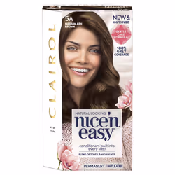 Clairol Nice' n Easy Permanent Hair Dye 5A Medium Ash Brown