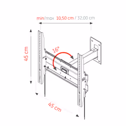 Ultimate RX-600 TV mount/stand 139.7 cm (55") Black