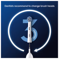 Pro Sensitive Clean Electric Toothbrush Head, X-Shaped & Extra Soft Bristles for Gentle Brushing & Plaque Removal, Pack of 6 Toothbrush Heads, White