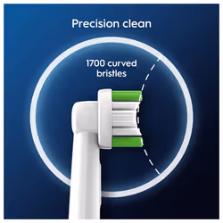Pro Precision Clean Electric Toothbrush Head, X-Shape and Angled Bristles for Deeper Plaque Removal, Pack of 12 Toothbrush Heads, White