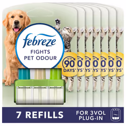 3Volution Plug In Air Freshener Refill, 20ML X 7, Pet Odour Eliminator, Leaves A Fresh Scent