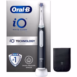 Oral-B iO 3 White Clean Electric Toothbrush With Bonus Charger - Black