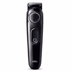 Braun BeardTrimmer 3 Beard Trm 3 BT3400, Washable, Battery, Black