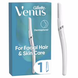 Venus Dermaplaning Blades for Face, Womens Face Razor for Facial Hair & Skin, Exfoliating Dermaplaner Tool Kit with 1 Blade R ...