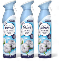 3 X 185 ml Febreze Air Mist Air Freshener Spray - Cotton Fresh