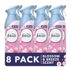 Air Freshener Room Spray & Bathroom Air Freshener, 185ML X 8 (1480ML), Blossom and Breeze (Pack of 8)