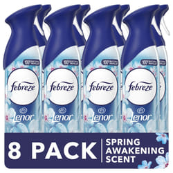 Air Freshener Room Spray & Bathroom Air Freshener, 185ML X 8 (1480ML), Odour Eliminator, Spring Awakening