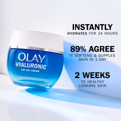 Hyaluronic Acid Face Moisturiser Day Gel Cream, Skincare with Niacinamide 99% Purity and Vitamin B5 (Panthenol) Hydrating Skin Care: Plumps, Smooths,