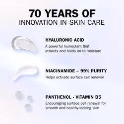 Hyaluronic Acid Face Moisturiser Day Gel Cream, Skincare with Niacinamide 99% Purity and Vitamin B5 (Panthenol) Hydrating Skin Care: Plumps, Smooths,