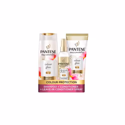 Colour Shampoo And Conditioner Set + Leave-In Conditioner Spray With Biotin and Niacinamide, Transform Damaged Coloured Hair ...