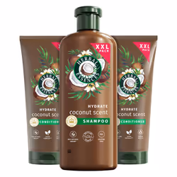 Coconut Shampoo and Conditioner Set For Dry, Curly or Wavy Hair. Helps to Hydrate, Soften and Smooth. For All Hair Types Incl ...