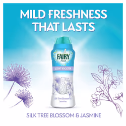 In-Wash Scent Booster Laundry Beads, For Mild Freshness That Lasts, Suitable for Sensitive Skin, Silk Tree Blossom & Jasmine (570g)