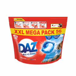Daz All in 1 Pods for Whites & Colours (56 Washes)
