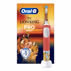Oral-B Kids VITALITYPROLIONK, Child, Rotating-oscillating toothbrush, Daily care, Super sensitive, Multicolour, 2 min, Red