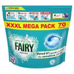 Fairy Non Bio Pods Sensitive Skin (70 Washes)