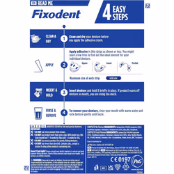 Fixodent Complete Denture Adhesive, Fresh Flavour 2 x 47 g Twin Pack