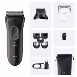 Braun 3000BT Battery 5 7 mm Wet & Dry Black, Grey - Additional view 2