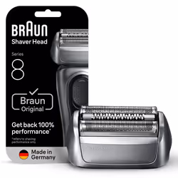 Braun Series 8 83 M, Shaving head, 1 head(s), Black, Stainless steel, 18 month(s), Braun, Series 8
