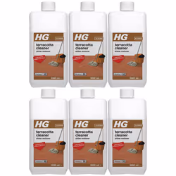 6 x HG Terracotta Floor Tile Cleaner Shine Restorer (Product 86) - 1 Litre