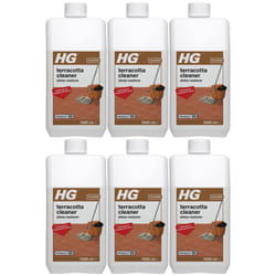 6 x HG Terracotta Floor Tile Cleaner Shine Restorer (Product 86) - 1 Litre
