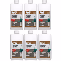 6 x HG laminate cleaner extra strong With Powerful Cleaner - 1Liter