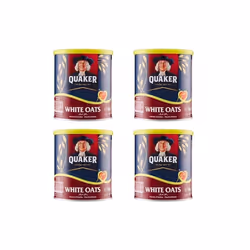 4 Tins x Quaker White Oats 500g - White Oats