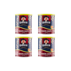 4 Tins x Quaker White Oats 500g - White Oats