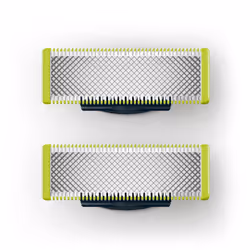 Philips Norelco OneBlade OneBlade QP220/50 2-pack recyclable replacement shaver blades, Shaving blade, Black, Green, Stainles ...