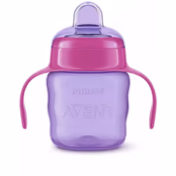 Philips Avent Silicone Spout Cup 6m+ (Pink/Purple) 200ml SCF551/03