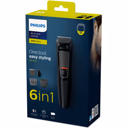 Philips MULTIGROOM Series 3000 MG3710/15 6-in-1, Face