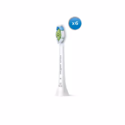 Philips 6-pack Standard sonic toothbrush heads, 6 pc(s), White, Medium, 2 Series plaque control, 2 Series plaque defense, 3 S ...