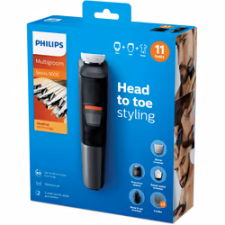 Philips MULTIGROOM Series 5000 MG5730/33 Waterproof face, body & hair trimmer with 11 tools