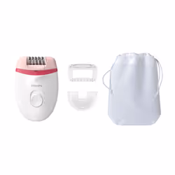Philips Satinelle Essential BRE255/00 Corded compact epilator, Pink, White, AC, 15 V, 15 V