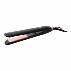 Philips Essential ThermoProtect straightener, Straightening brush, Warm, 160 °C, 230 °C, 3 s, Black, Pink