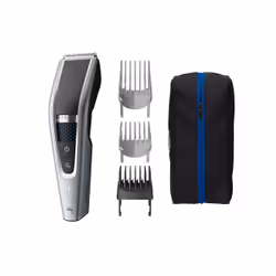 Philips HAIRCLIPPER Series 5000 HC5690/15, Black, Silver, 0.5 mm, 2.8 cm, 4.1 cm, Stainless steel, Battery