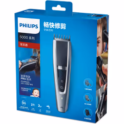 Philips HAIRCLIPPER Series 5000 HC5690/15 hair trimmers/clipper Black, Silver 27 Lithium-Ion (Li-Ion)