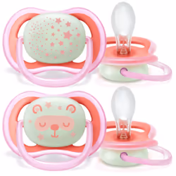 Philips AVENT ultra air soother with glow-in-the-dark button
