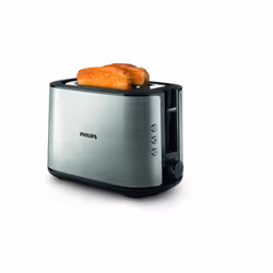 Philips Viva Collection HD2650/90, 2 slice(s), Black, Stainless steel, Metal, Buttons, Rotary, 950 W, 172 mm