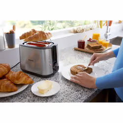 Philips Viva Collection HD2650/90 toaster 8 2 slice(s) 950 W Black, Stainless steel