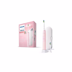 Philips Sonicare ProtectiveClean 5100 Electric Toothbrush, Pink, with Travel Case, 3 x Cleaning Modes & 2 x Whitening Brush H ...