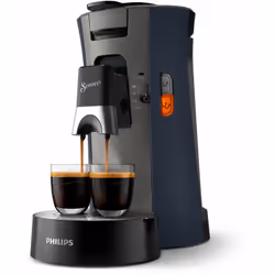 Senseo CSA240/71, Pod coffee machine, 0.9 L, Coffee pod, 1450 W, Blue, Grey